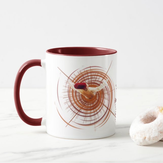 Mug Danse de Sama avec un beau poème de rumi sur l'amo (Avec donut)