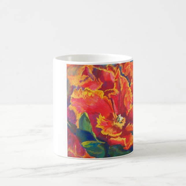 Mug Danse de tulipe de perroquet (Centre)