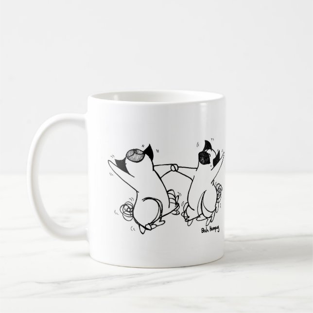 Mug Danse heureuse de carlin (Gauche)