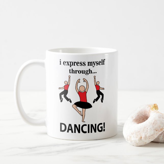 Mug Danser Je Me Express En Dansant (Avec donut)