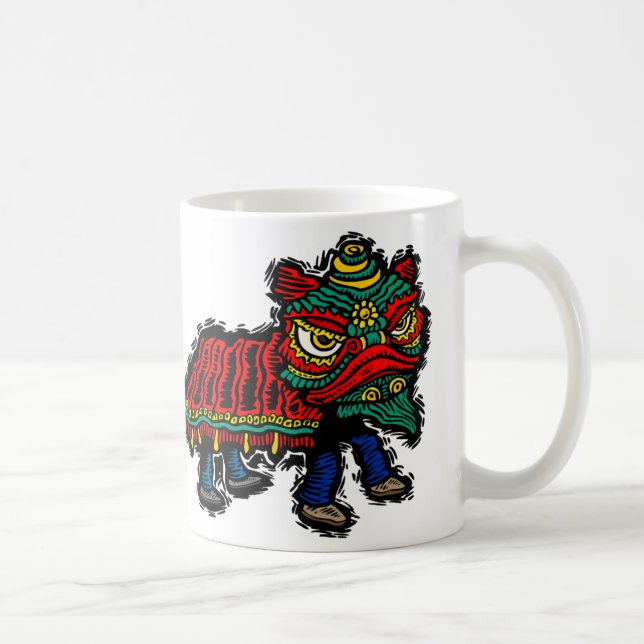 Mug Danseur de lion chinois (Droite)