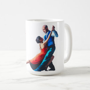 Mug Danseurs de tango - peinture à la main