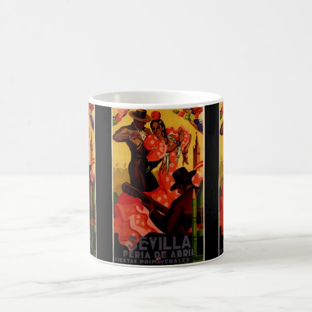 Mug Danseurs vintages de flamenco espagnols (Centre)