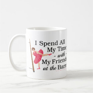 Mug Danseuse drôle de ballerine de barre mignon de