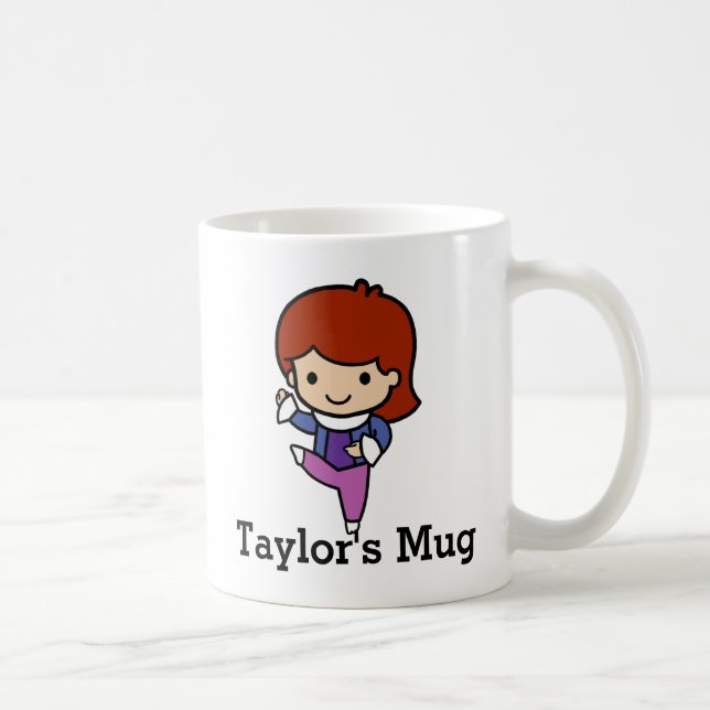 Mug Danseuse mignonne, jazz / ballet (Droite)