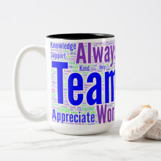 Mug d'appréciation du travail d'équipe