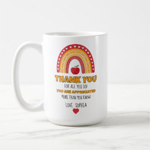 Mug d'appréciation pour l'enseignant – Merci Arc-e