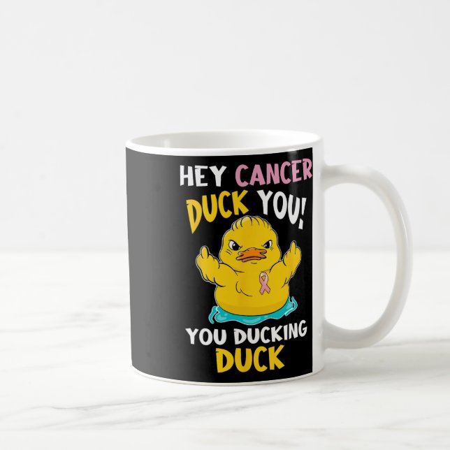 Mug Daring Duckie - Guerrier du cancer du sein (Droite)