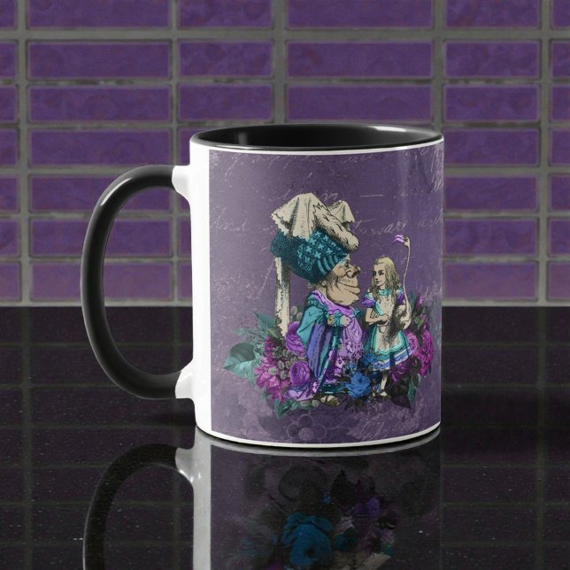 Mug Dark Alice Rustique Violet Foncé (Créateur téléchargé)