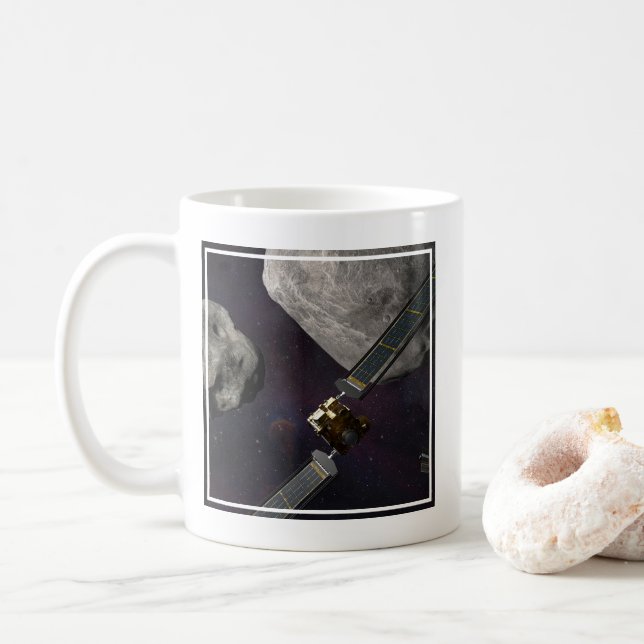 Mug Dart Spacecraft Et Le Liciacube Avant Impact (Avec donut)