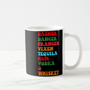 Mug Dasher Dancer Prancer Vixen Tequila Rum Vodka Desi
