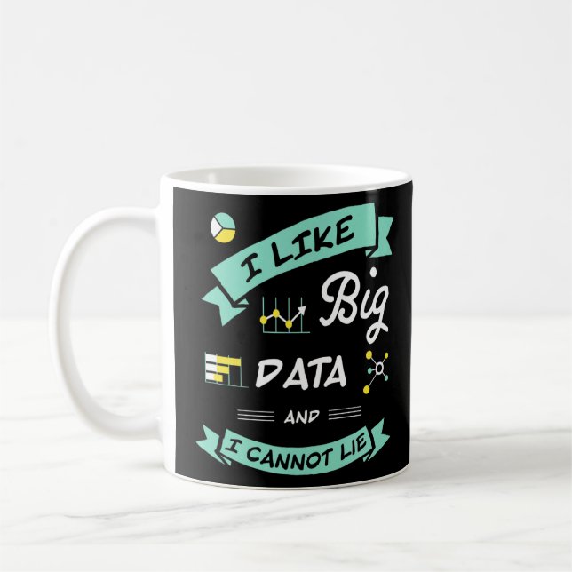 Mug Data Scientist Analyst Machine Learning Drôle (Gauche)