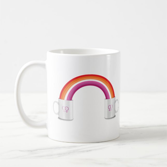 Mug Date du café lesbien (Gauche)