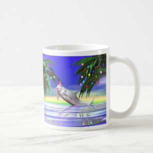 Mug Dauphin de Noël tropical