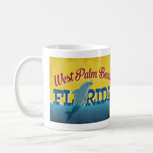 Mug Dauphin rétro Trav vintage de West Palm Beach la