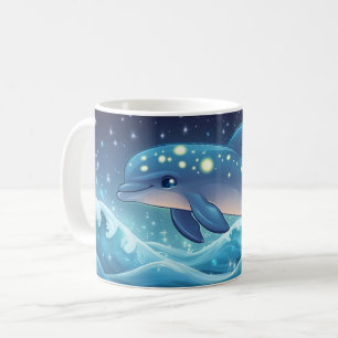Mug dauphin Style de dessin animé vibrant Mignon Café 