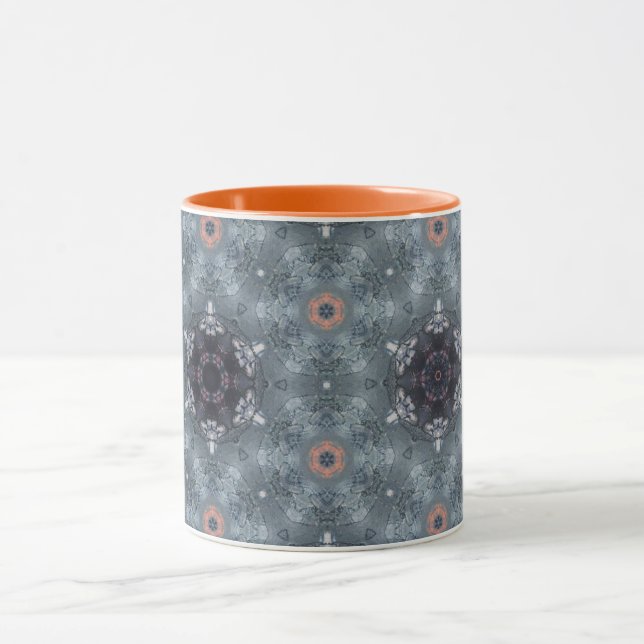Mug d'automne orangé à motifs 10oz (Centre)