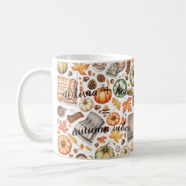 Mug d'automne personnalisé - Vibes Sweat - shirts  (Gauche)