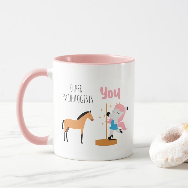Mug D'autres psychologues contre la psychologie rose (Avec donut)