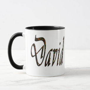 Mug David, Nom, Logo,