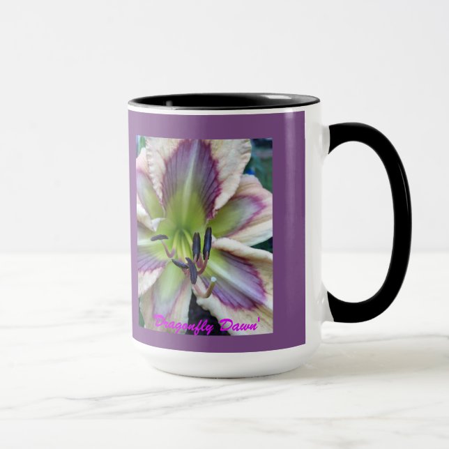 Mug Daylily d'aube de libellule de `' (Droite)