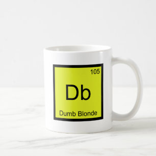 Mug Db - Symbole de l'élément Chimie à la blonde mi