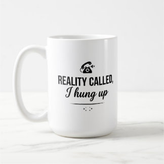 Mug de 450ml de vérification de réalité drôle clas