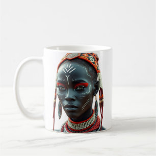 Mug de beauté tribale africaine Afrocentrique
