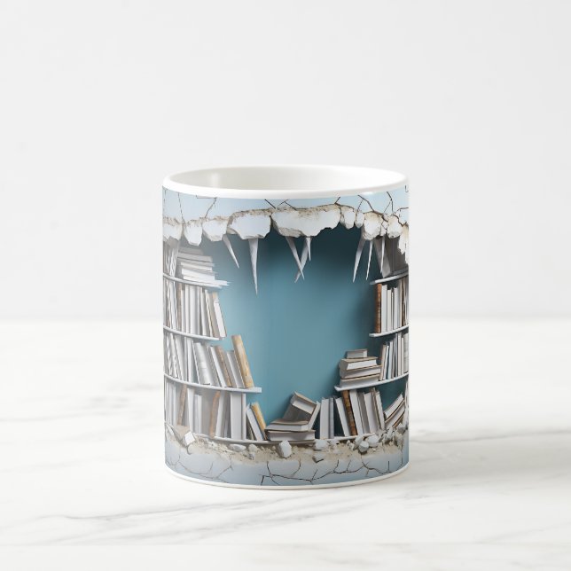 Mug de bibliothèque 3D (Centre)