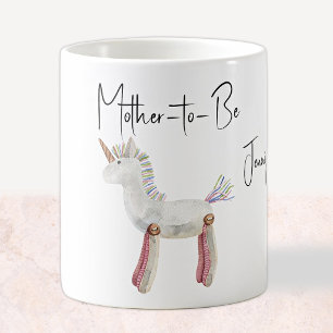 Mug de boisson Maman-à-venir Jouet Licorne Vintage