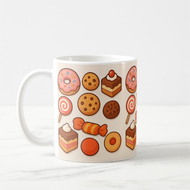 Mug de bonbons et biscuits (Gauche)