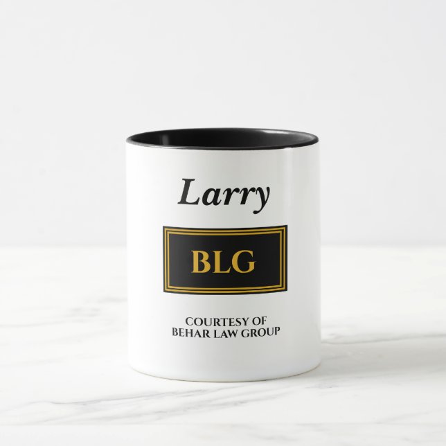 Mug de bureau back/Gold personnalisé (Centre)
