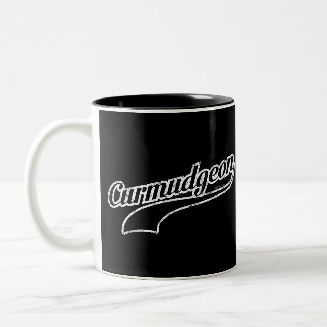Mug de café à deux tons Curmudgeon (Gauche)