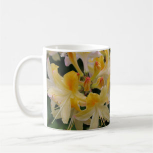 Mug de café à fleurs Rhododendron jaune