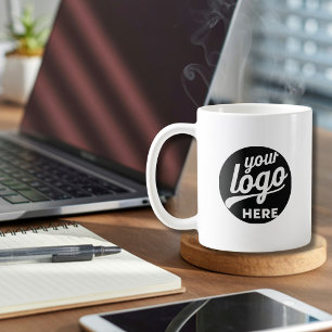 Mug de café à logo d'entreprise, marque déposée d'