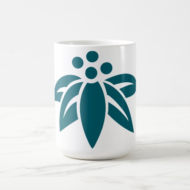 Mug de café Abstrait en silhouette (Centre)