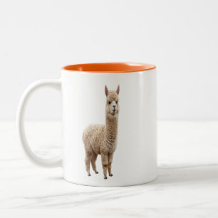 Mug de café Alapaca Mignon Alama Deux Tons Adorabl