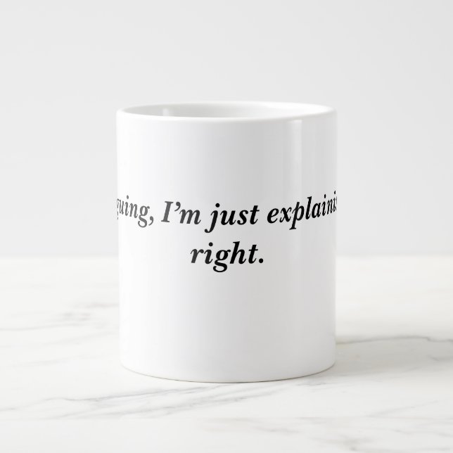 Mug de café amusant - Citation sarcastique pour le (Devant)