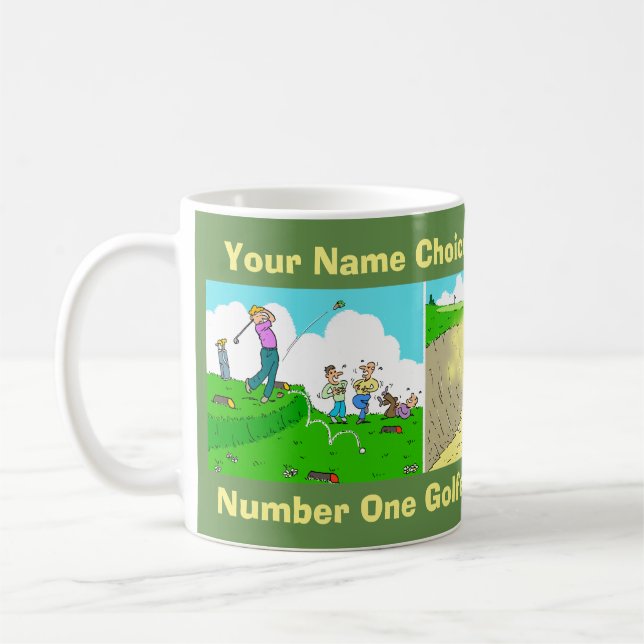 Mug de café amusant pour un golfeur (Gauche)