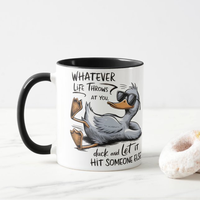 Mug de café amusant - What Life Things to You (Avec donut)