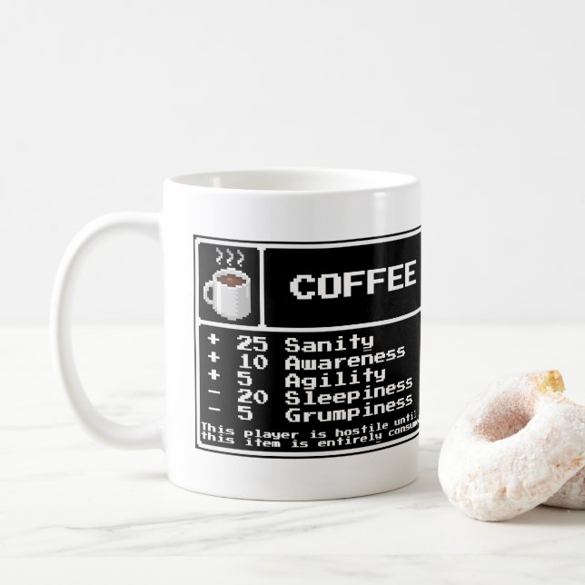 Mug de café article RPG (Avec donut)