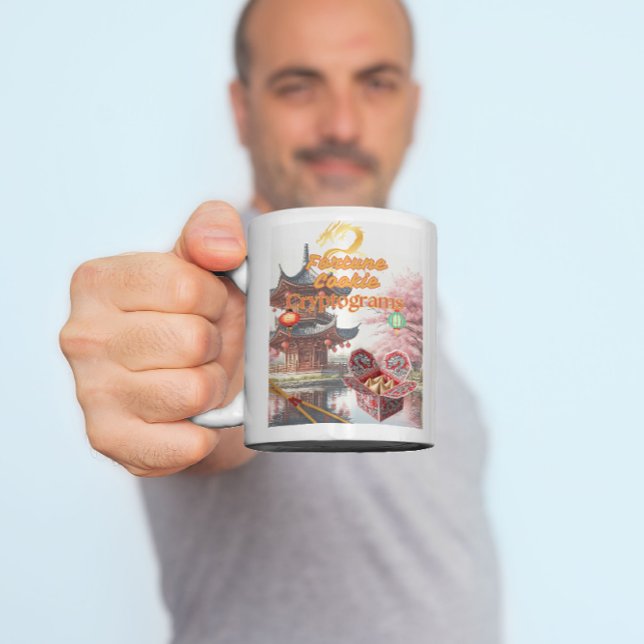 Mug de café au Cryptogramme de biscuits Fortune (Créateur téléchargé)