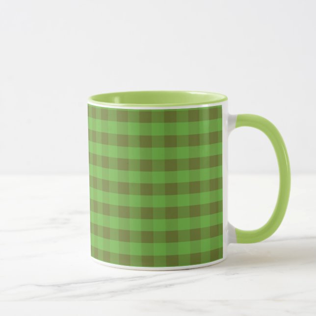 Mug de café au sabot à bille verte à la campagne (Droite)
