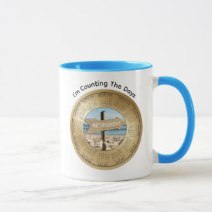Mug de café avec calendrier de retraite 2026