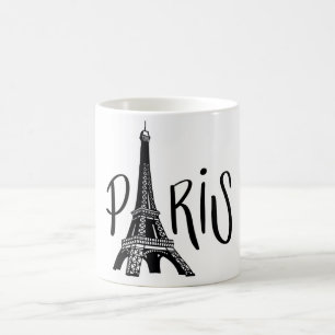 Mug de café avec design de la Tour Eiffel de Paris
