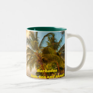 Mug de café bicolore à la Barbade