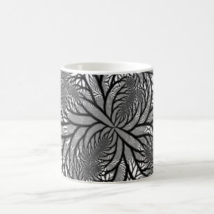 Mug de café blanc fractal