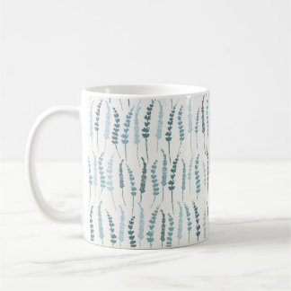 Mug de café Bleu Botanique pour Agritourisme