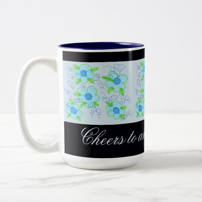 Mug de café bleu clair (Gauche)