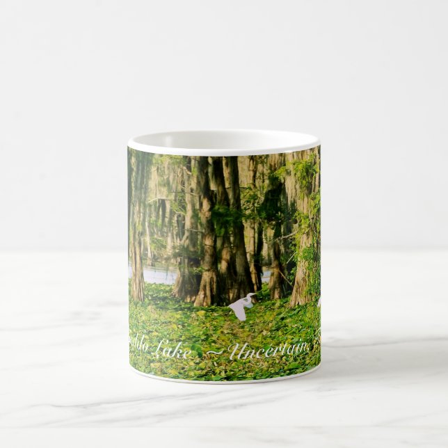 Mug de café - Caddo Lake Cypress & Bird-001 (Centre)